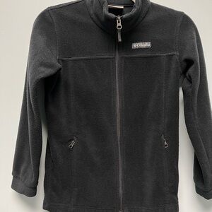 Columbia Unisex Charcoal Full Zip Fleece Jacket Size M 10- 12